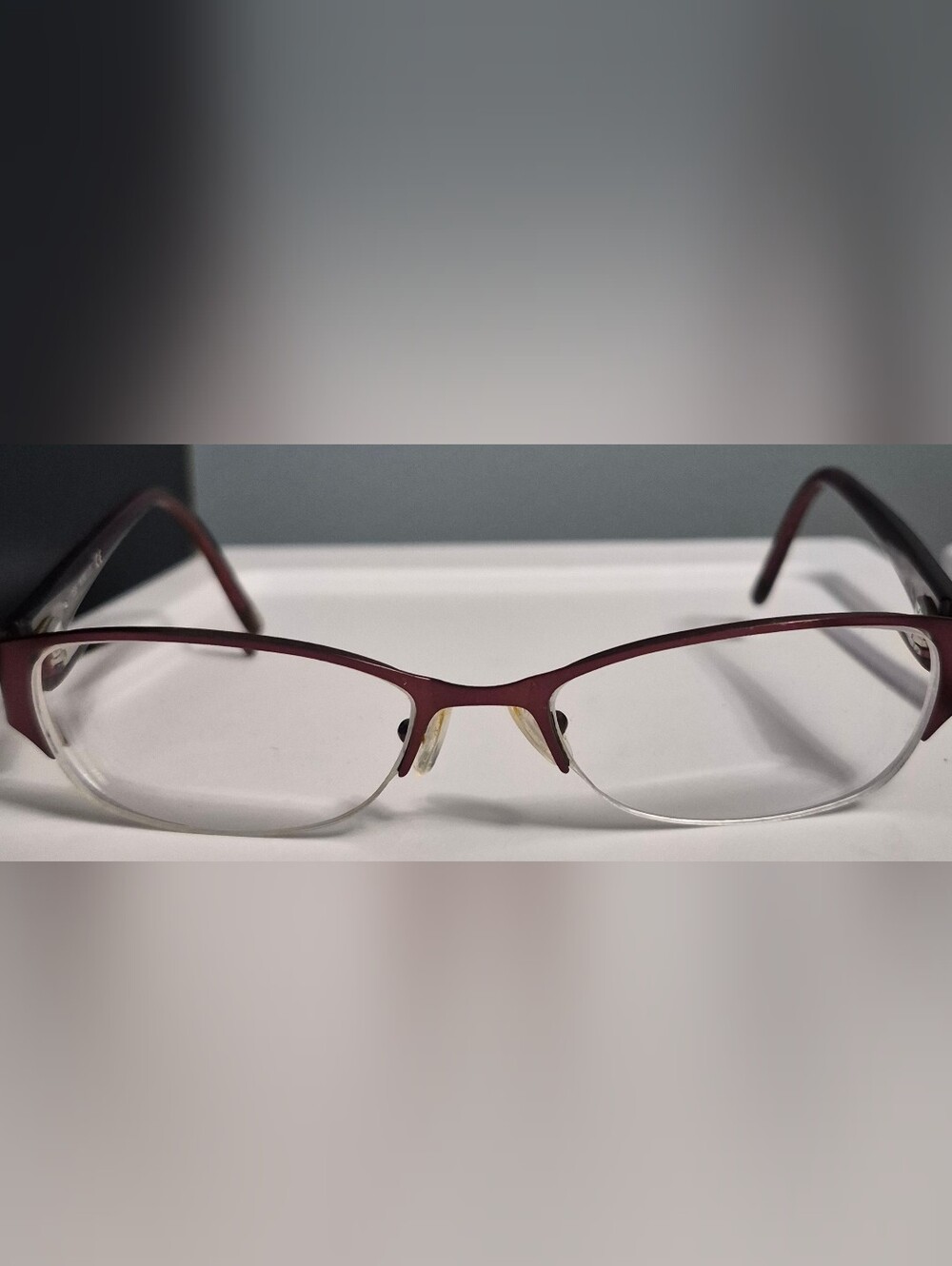 Jennifer Lopez Women's Semi-Rimless Eyeglasses Frames Burgundy Leopard Print